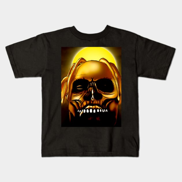 Amazing sicko mod skull art Kids T-Shirt by Top Dopes